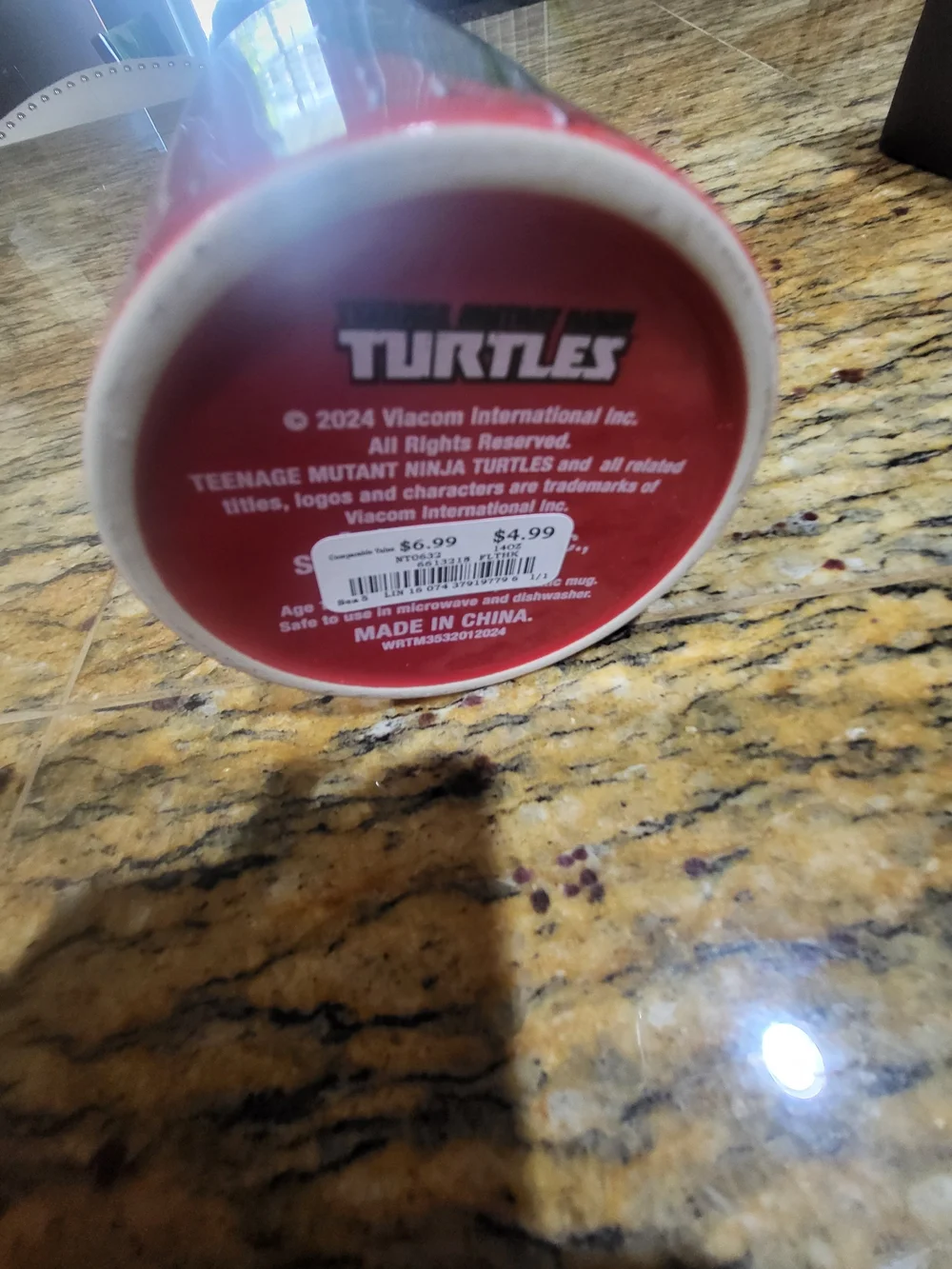 Teenage Mutant Ninja Turtles Red Comic Mug